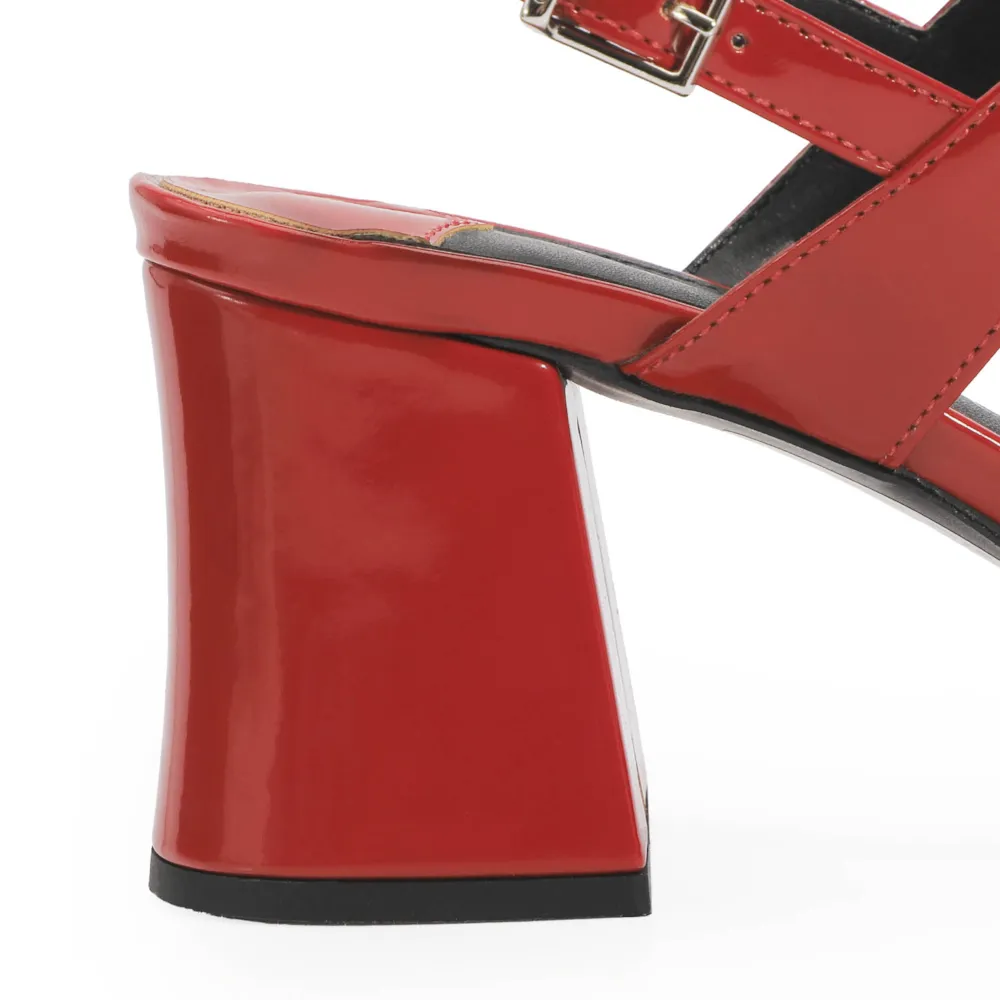 Sandália Verniz Vermelho - imagem 8