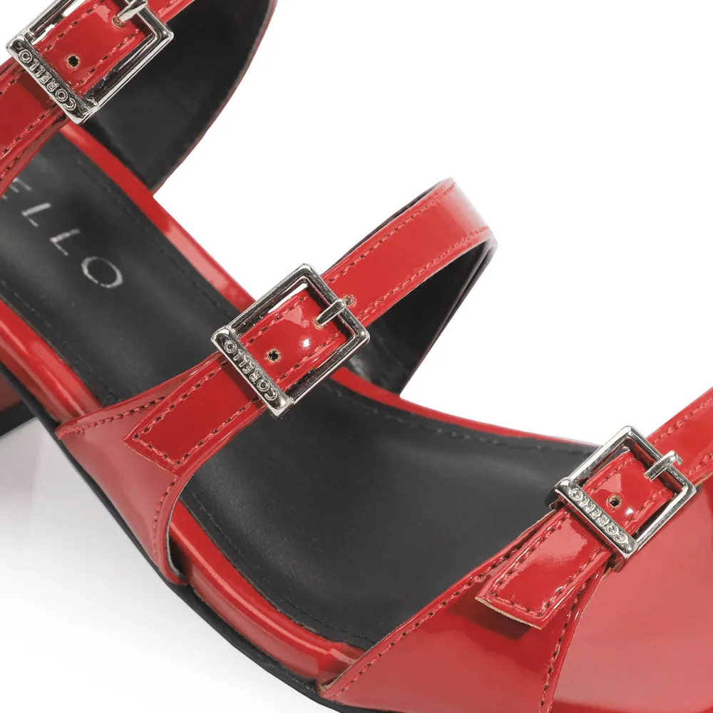Sandália Verniz Vermelho - imagem 9
