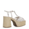 Sandália Yara Couro Off White/Ráfia - imagem 4