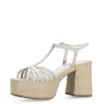 Sandália Yara Couro Off White/Ráfia - imagem 5