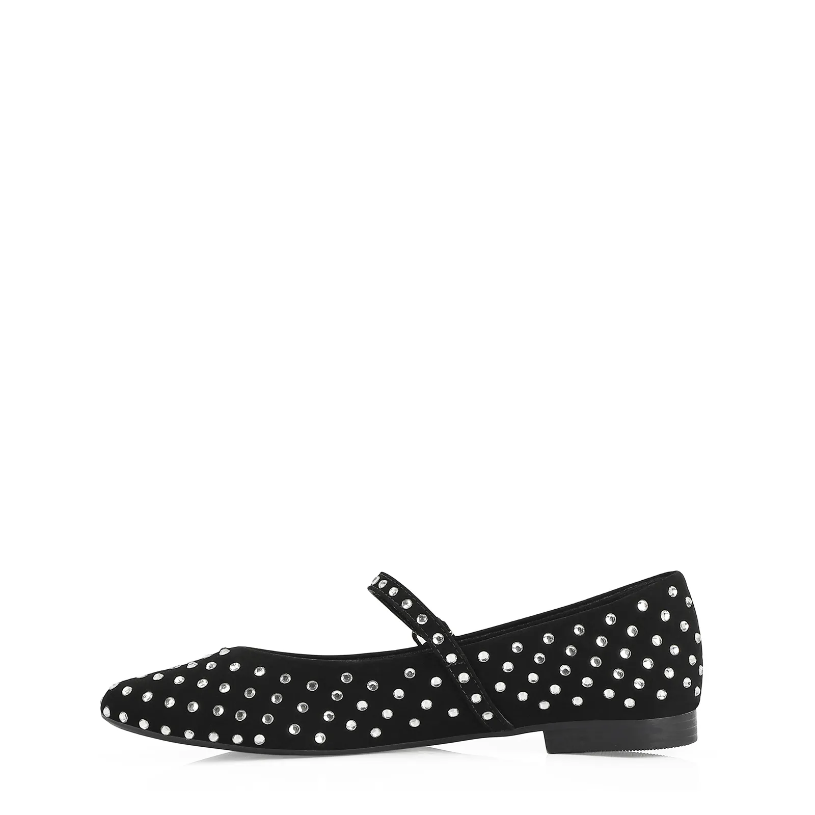 Sapatilha Alt Nobuck Preto / Cristal