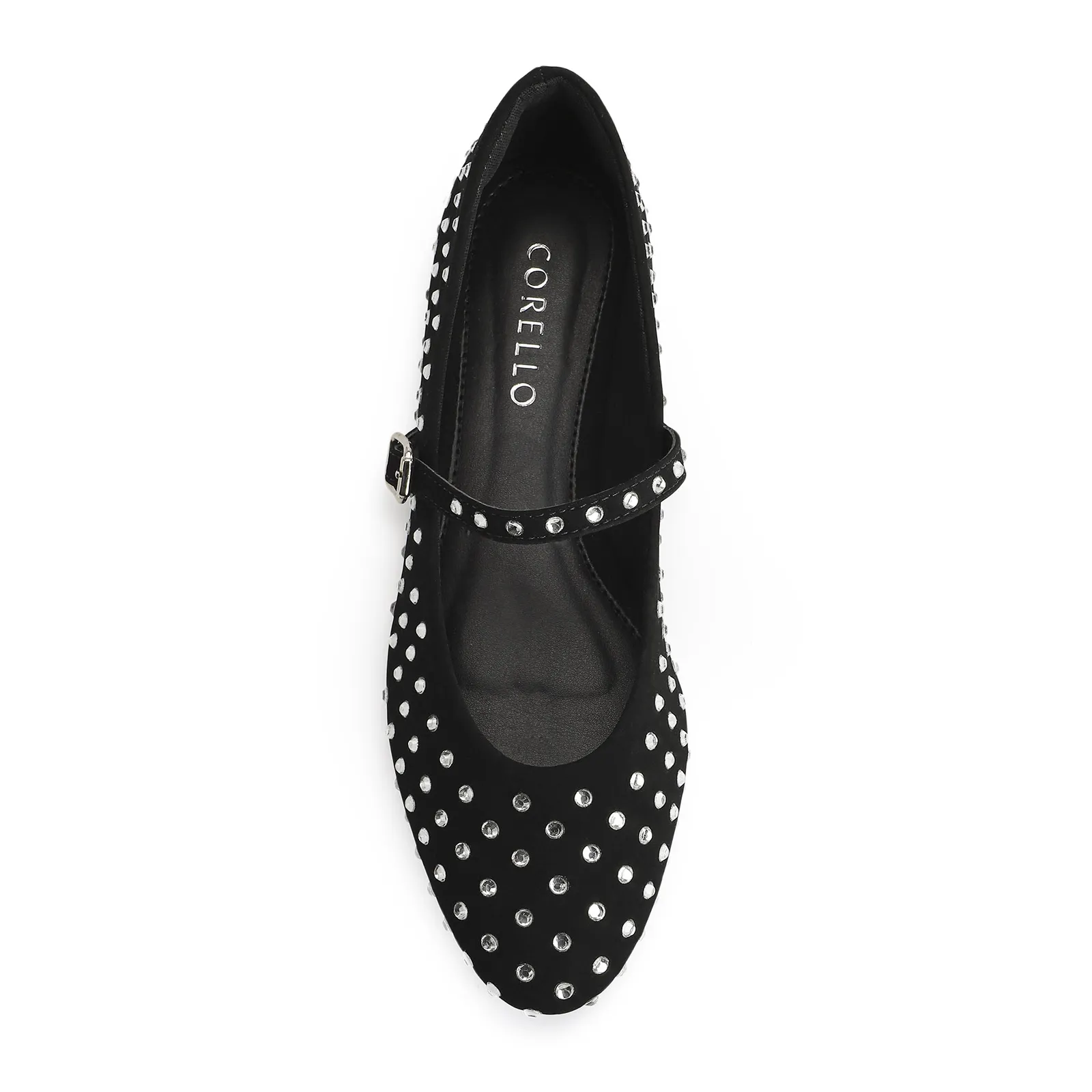 Sapatilha Alt Nobuck Preto / Cristal