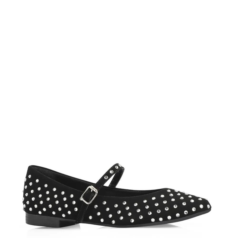 Sapatilha Alt Nobuck Preto / Cristal