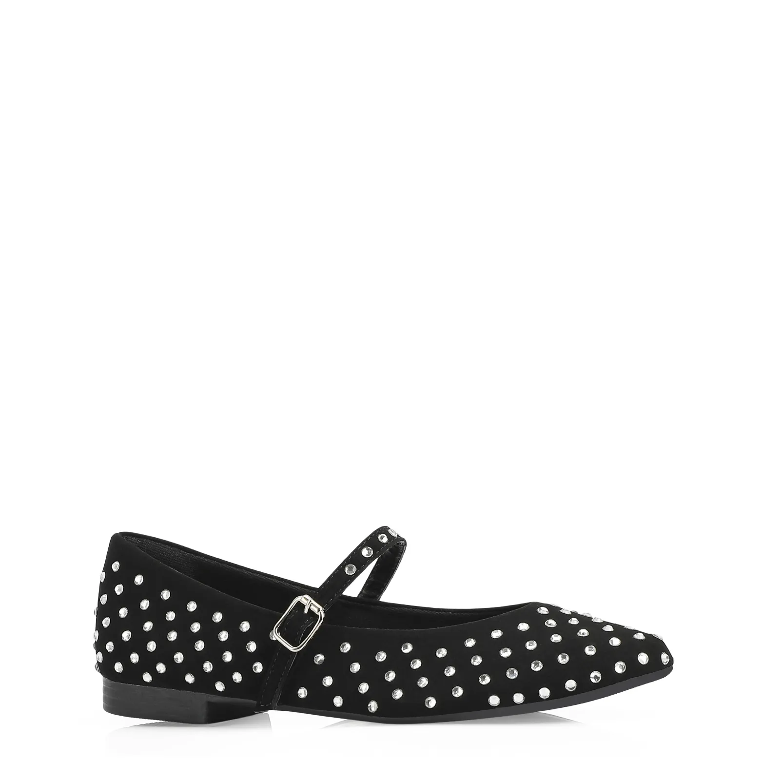 Sapatilha Alt Nobuck Preto / Cristal