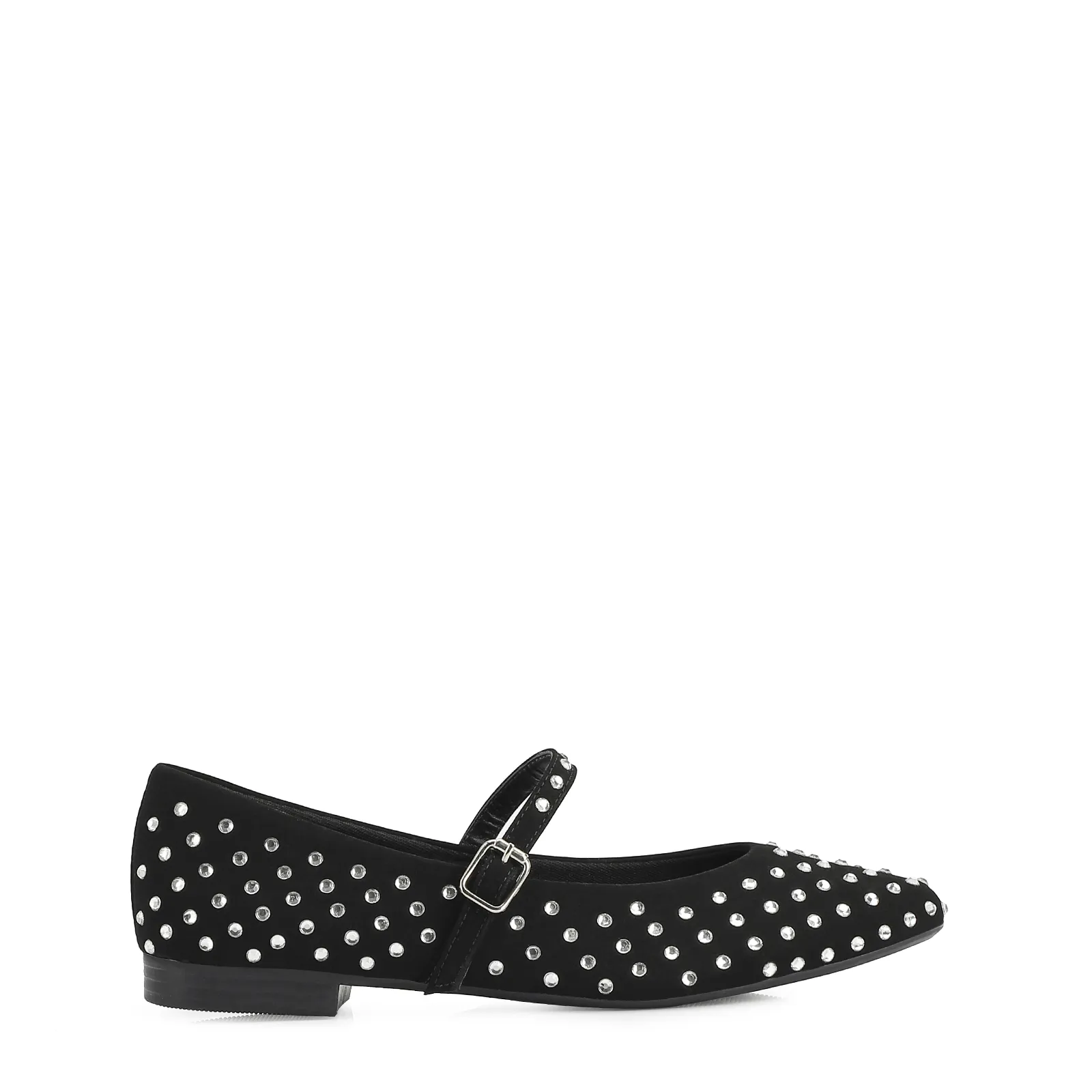 Sapatilha Alt Nobuck Preto / Cristal