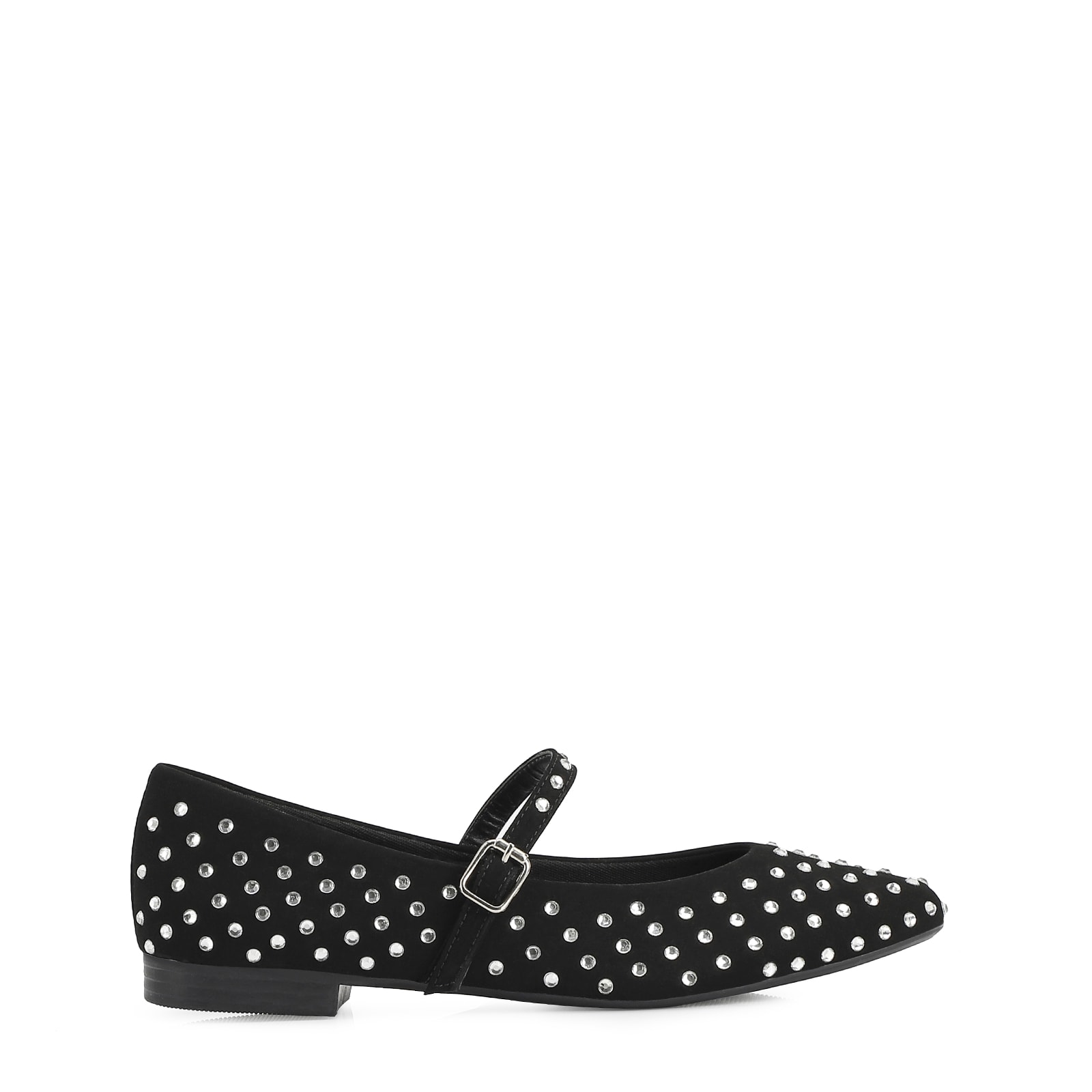 Sapatilha Alt Nobuck Preto / Cristal