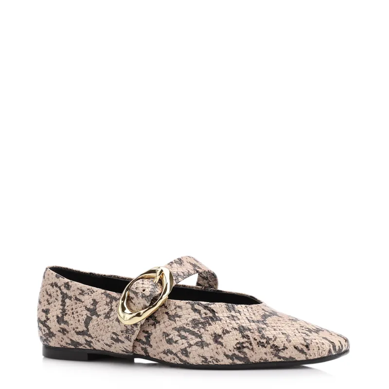 Sapatilha Alt Python Bege/Preto