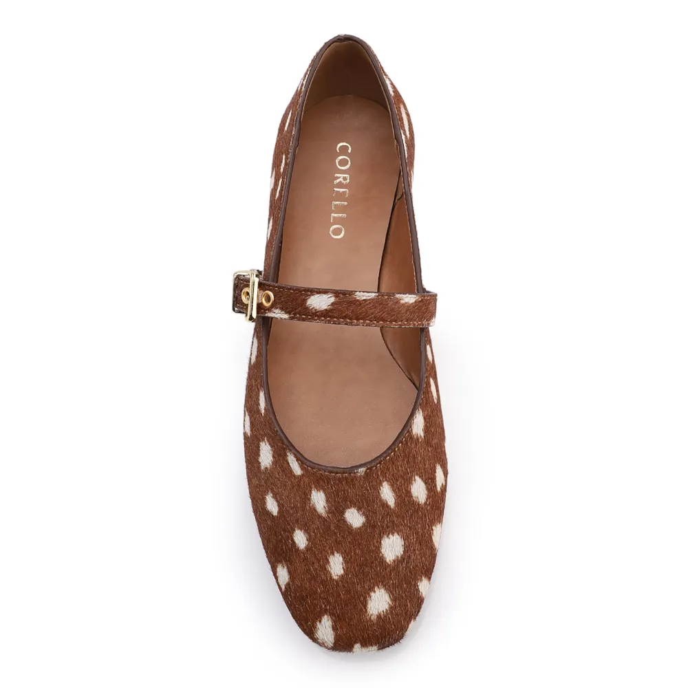 Sapatilha Animal Print Couro Pelo Fivela - imagem 6