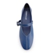 Sapatilha Azul Couro Fivela Dourada - imagem 6