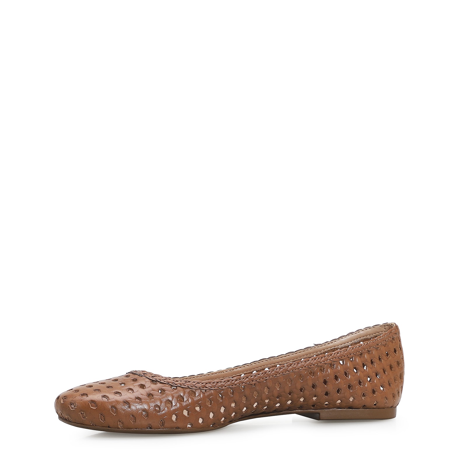 Sapatilha Ballerina Couro Caramelo