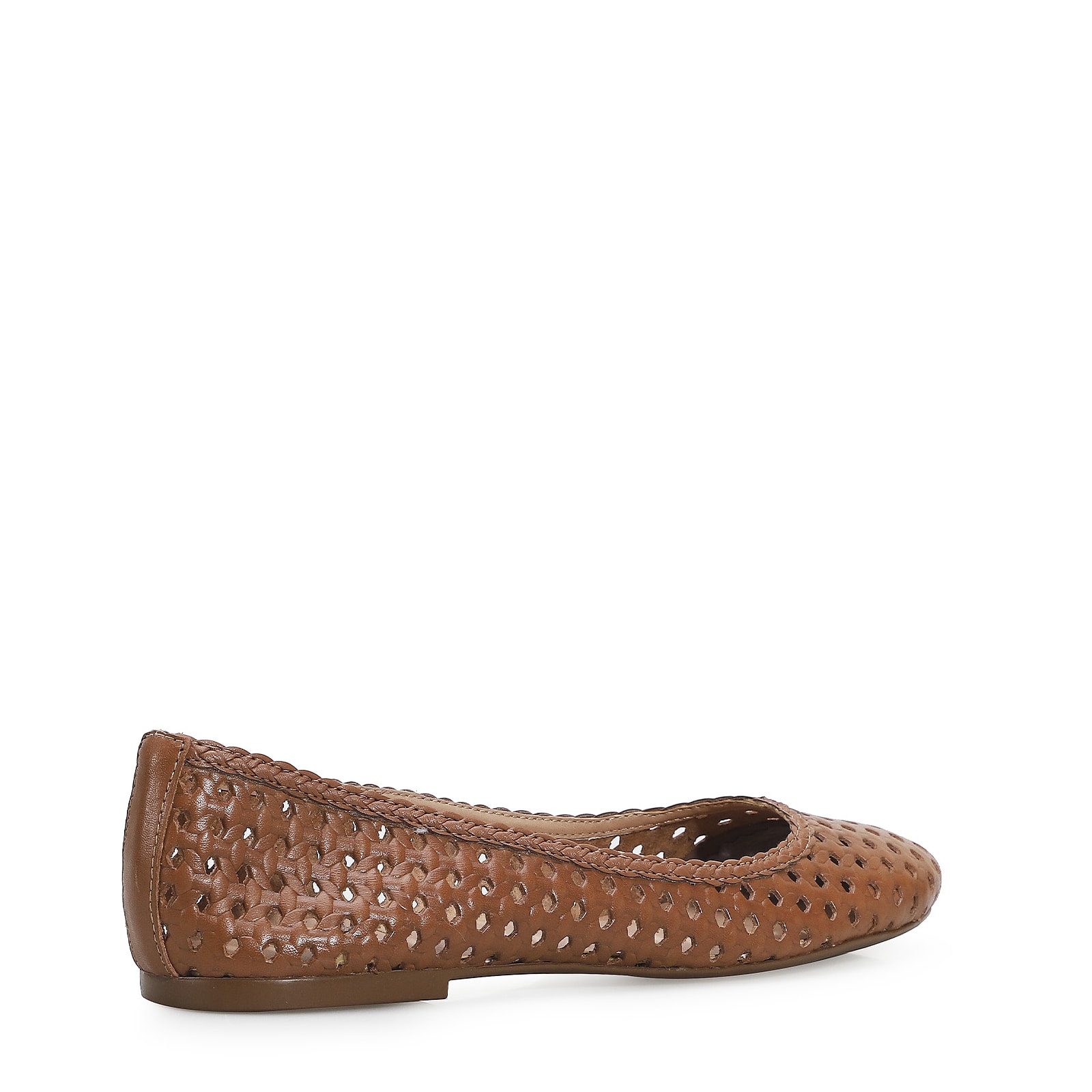 Sapatilha Ballerina Couro Caramelo