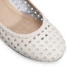 Sapatilha Ballerina Couro Off White - imagem 6