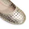 Sapatilha Ballerina Couro Ouro Light - imagem 6