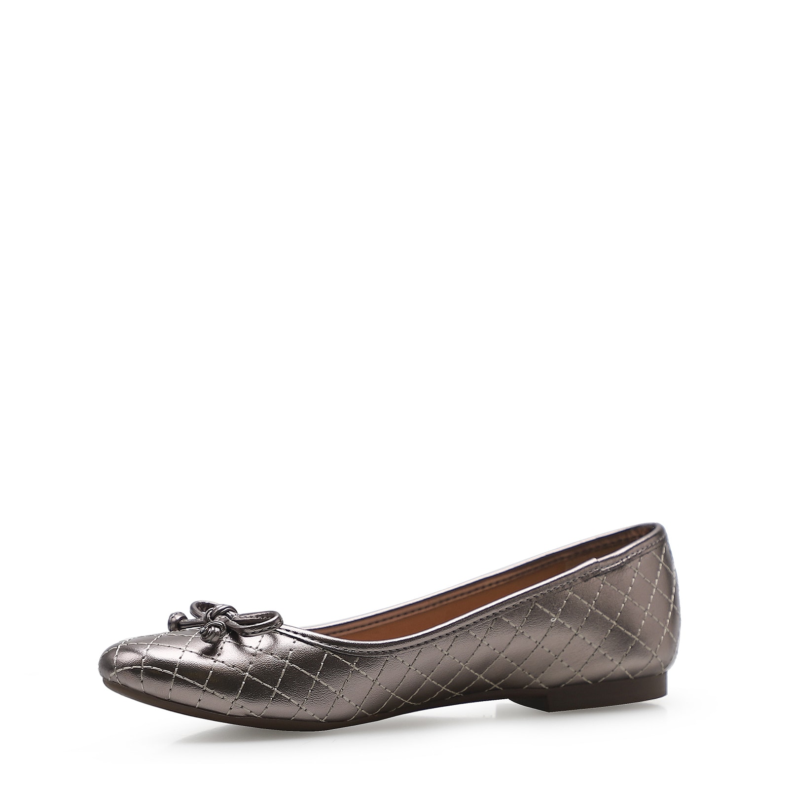 Sapatilha Basic Matelassê Metal Soft Pewter