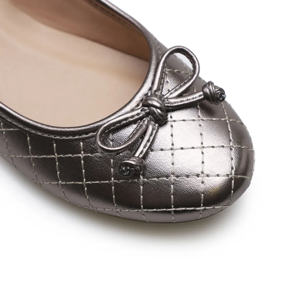 Sapatilha Basic Matelassê Metal Soft Pewter - imagem 6