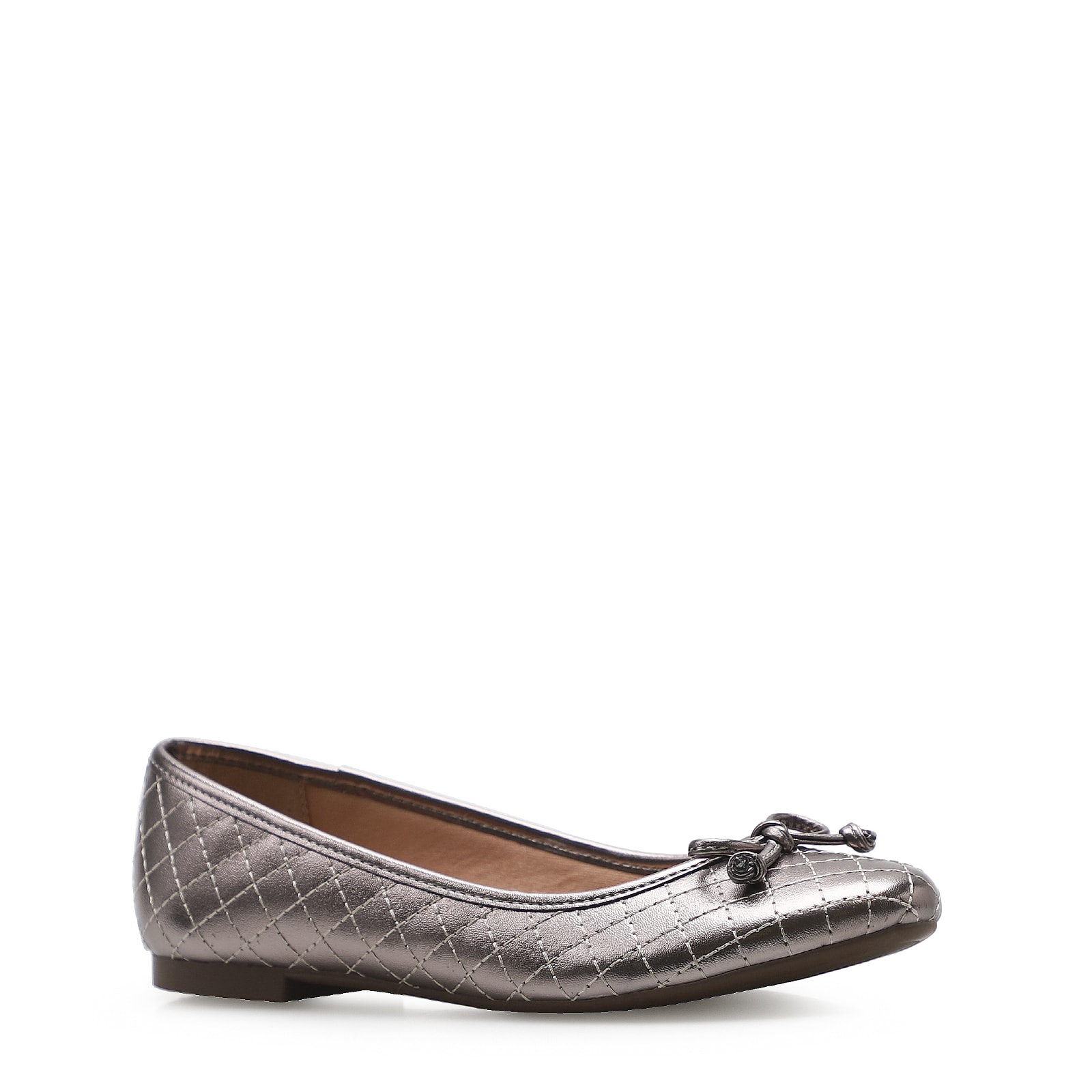 Sapatilha Basic Matelassê Metal Soft Pewter
