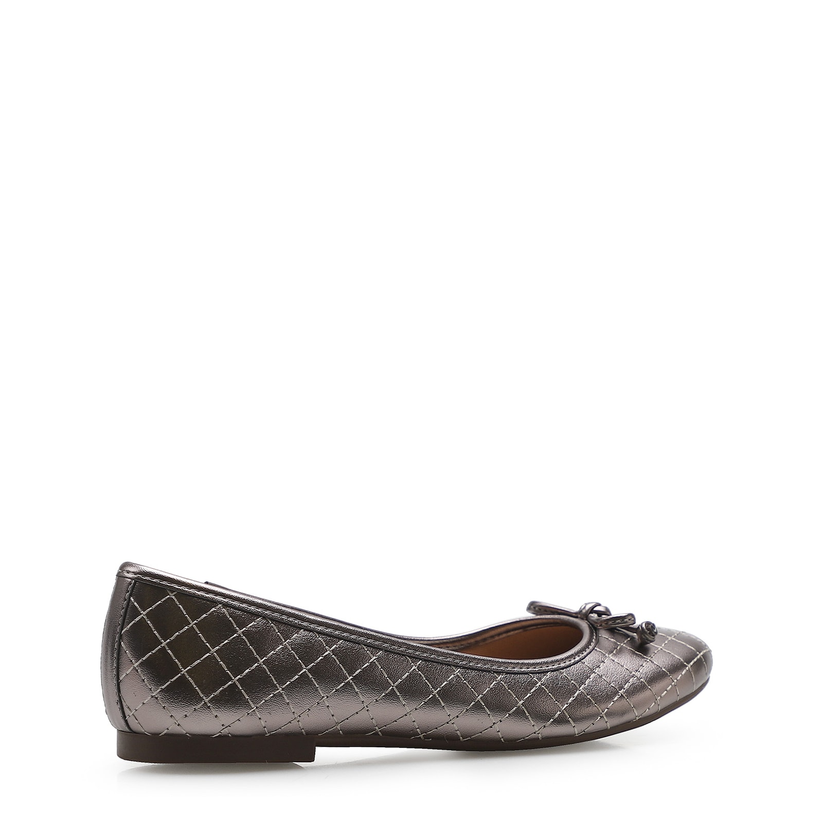 Sapatilha Basic Matelassê Metal Soft Pewter