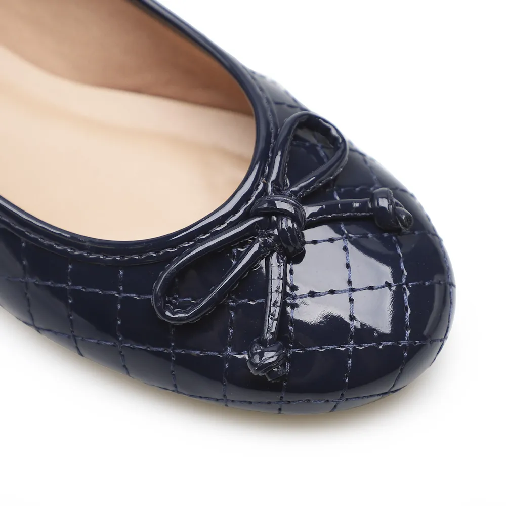 Sapatilha Basic Matelassê Verniz Azul - imagem 6