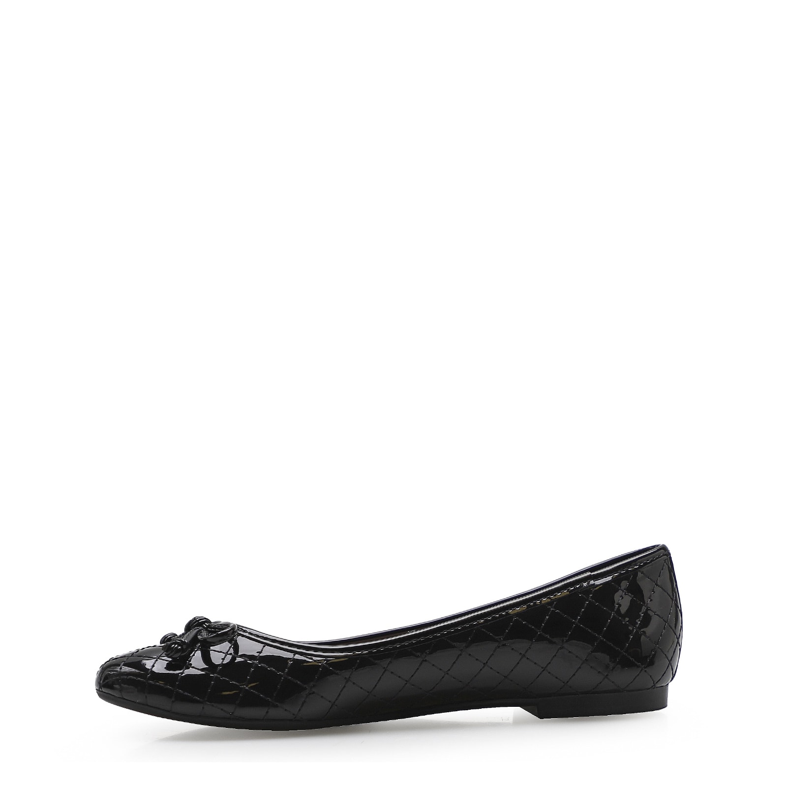 Sapatilha Basic Matelassê Verniz Soft Preto