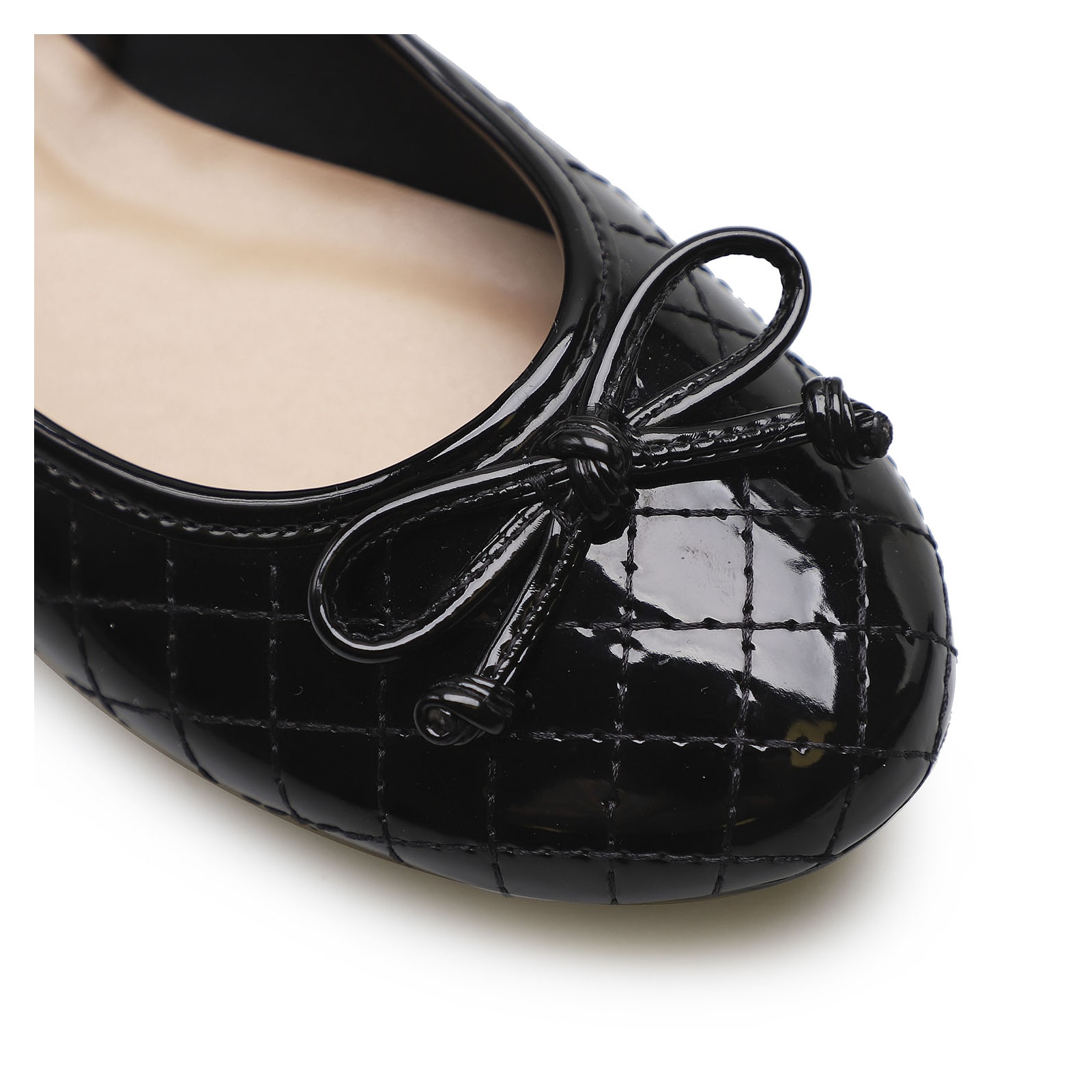 Sapatilha Basic Matelassê Verniz Soft Preto