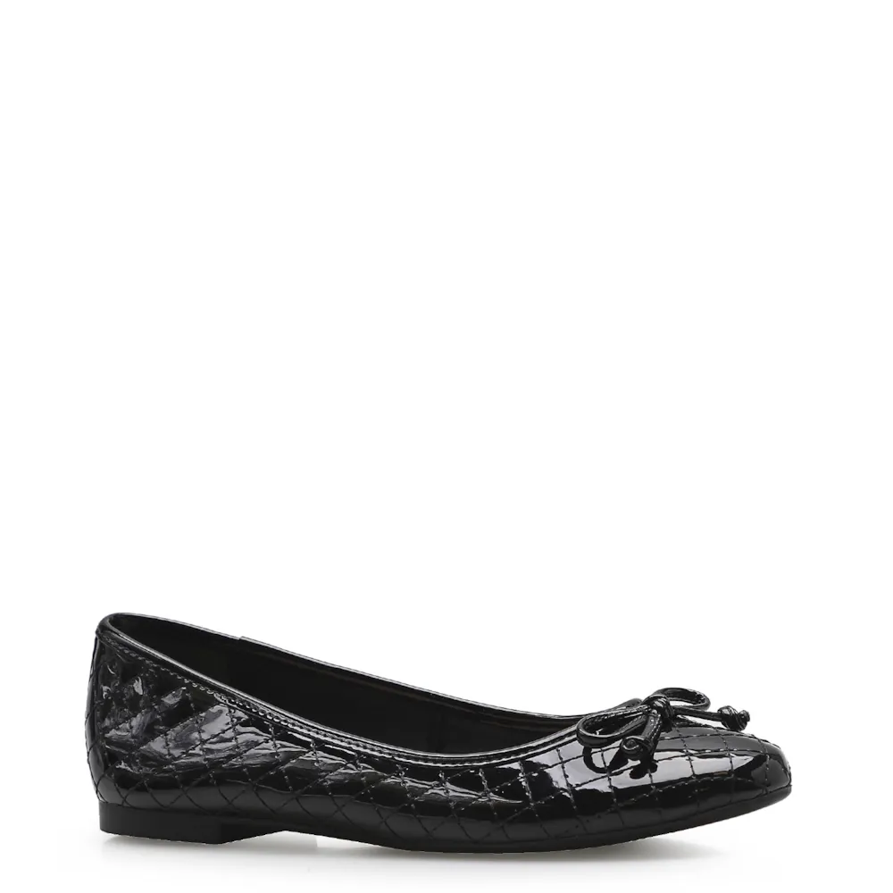 Sapatilha Basic Matelassê Verniz Soft Preto
