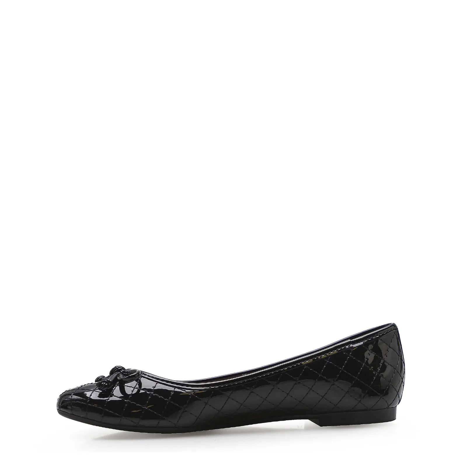 Sapatilha Basic Matelassê Verniz Soft Preto