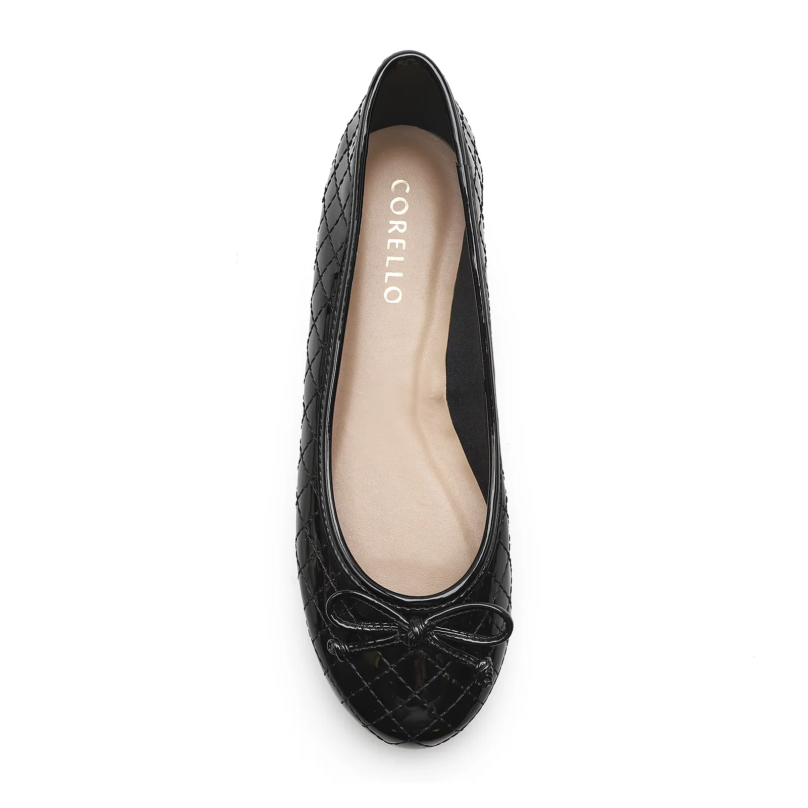 Sapatilha Basic Matelassê Verniz Soft Preto