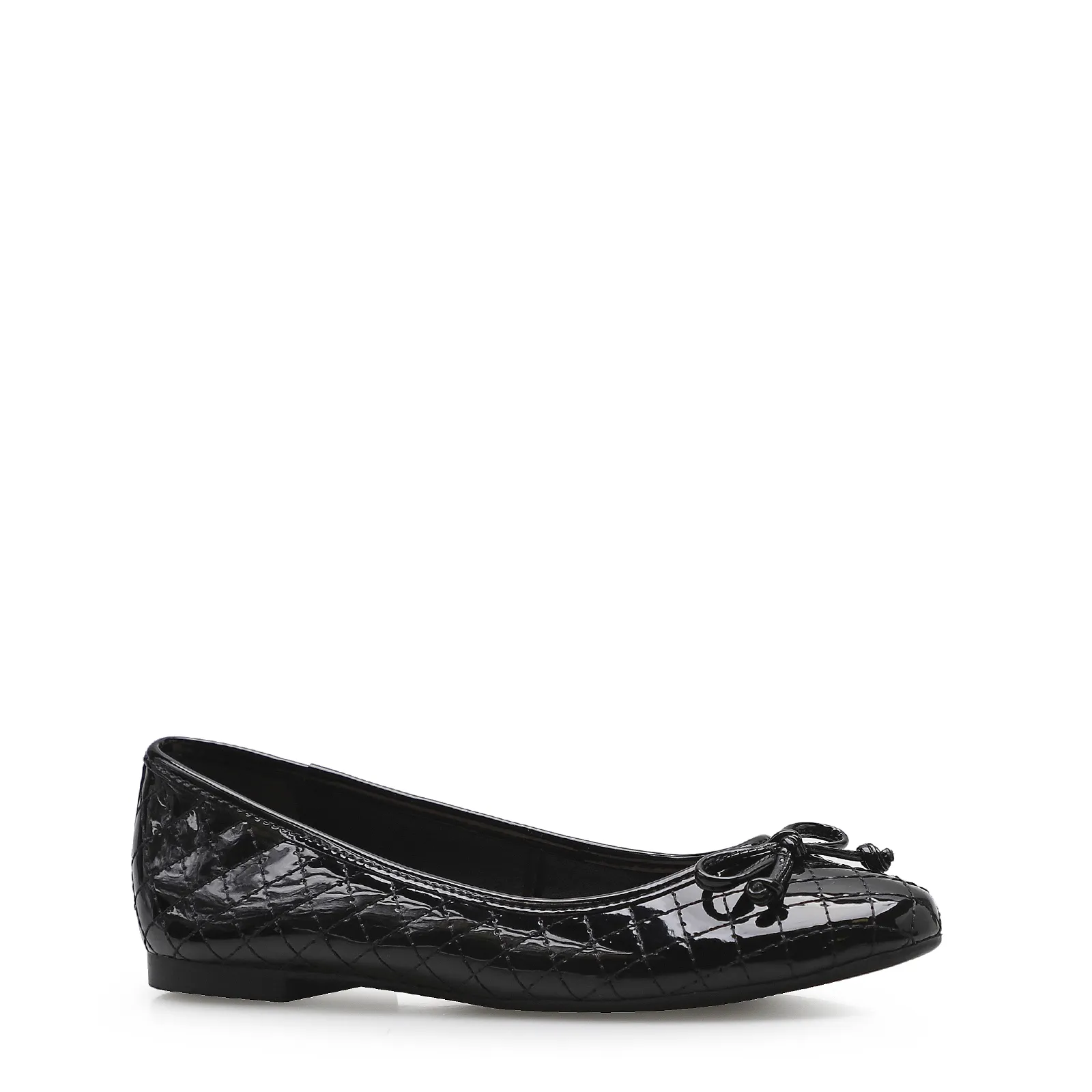 Sapatilha Basic Matelassê Verniz Soft Preto