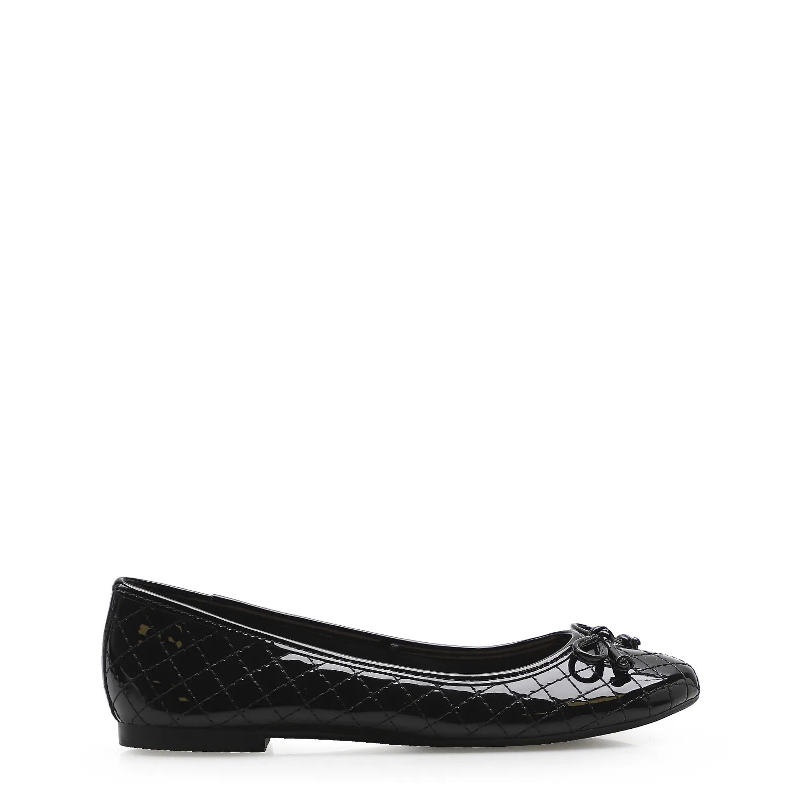 Sapatilha Basic Matelassê Verniz Soft Preto