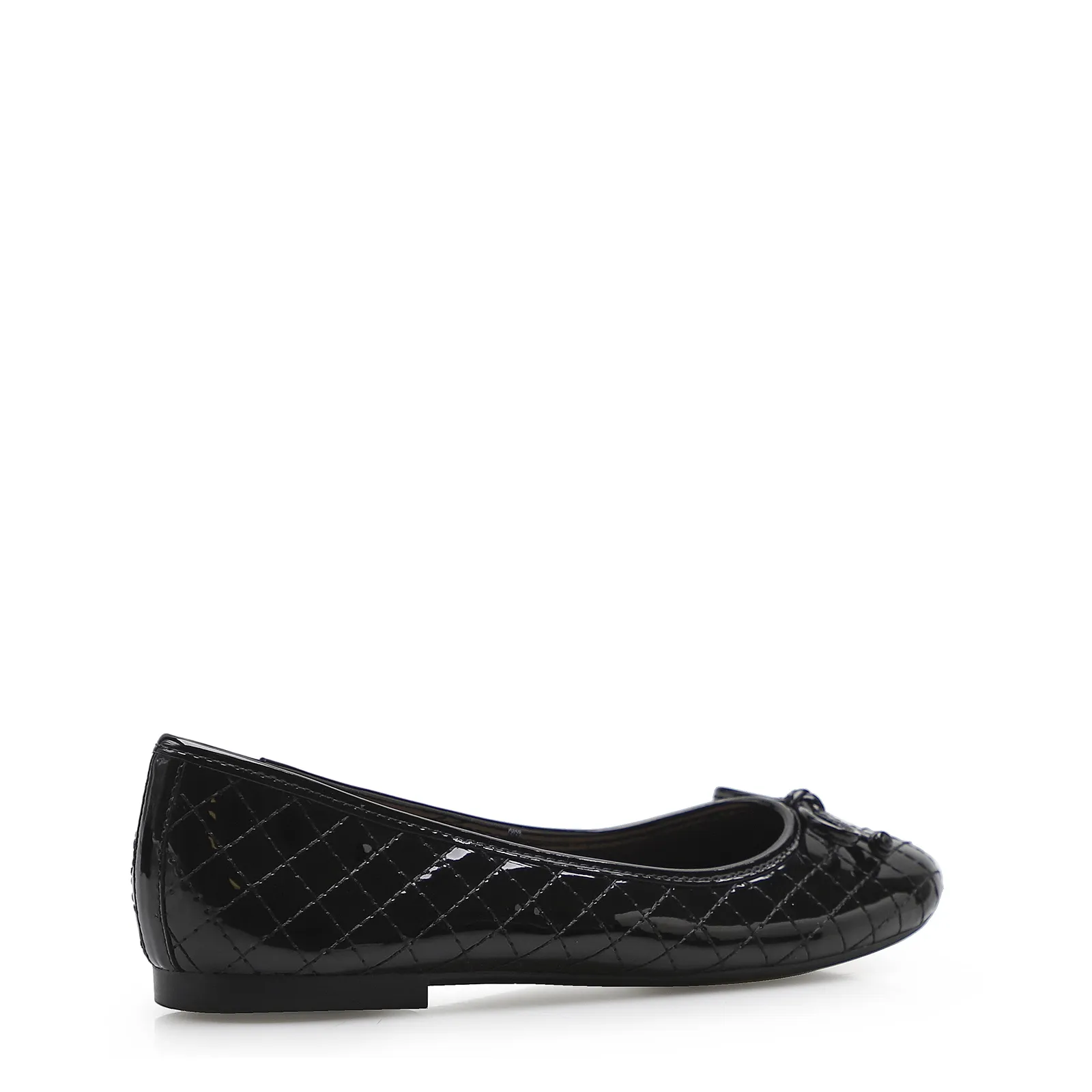 Sapatilha Basic Matelassê Verniz Soft Preto