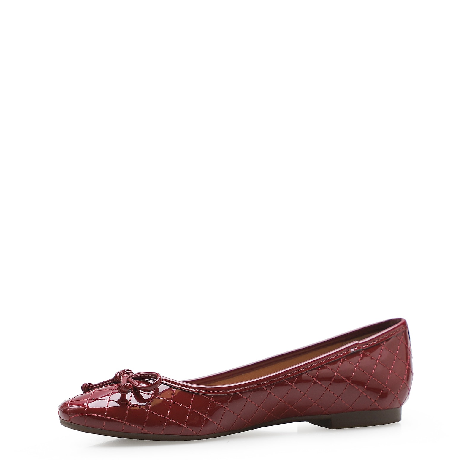 Sapatilha Basic Matelassê Verniz Soft Rosso