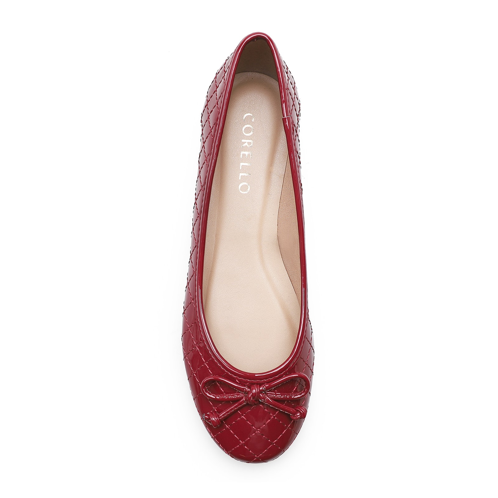Sapatilha Basic Matelassê Verniz Soft Rosso