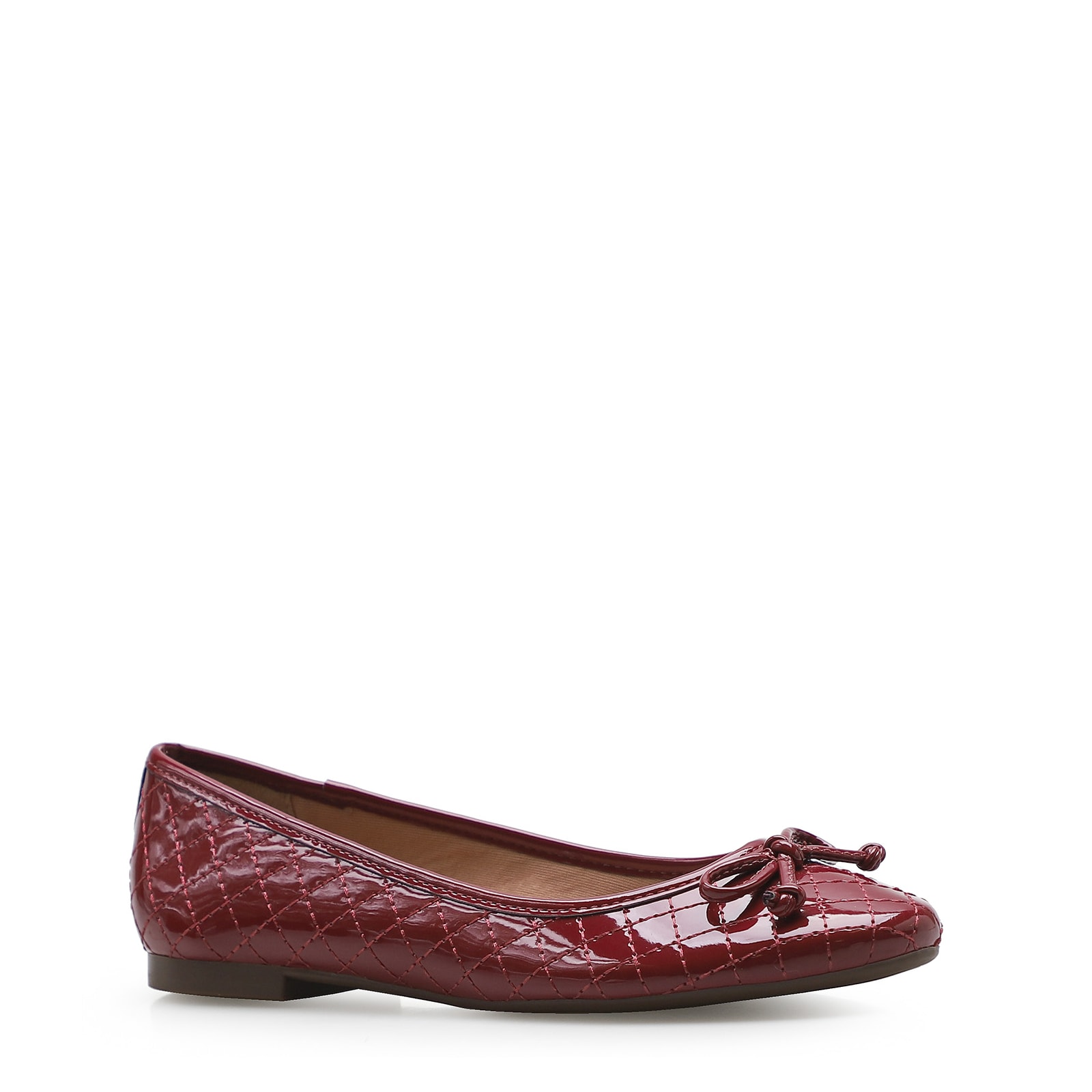 Sapatilha Basic Matelassê Verniz Soft Rosso