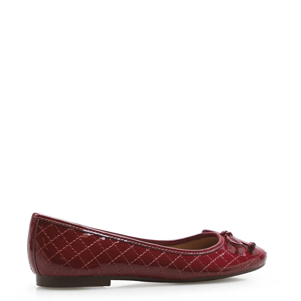 Sapatilha Basic Matelassê Verniz Soft Rosso - imagem 3