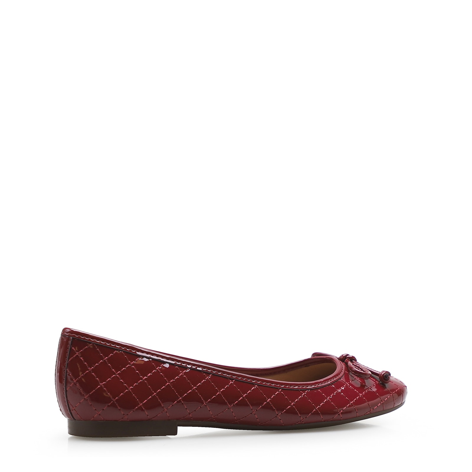 Sapatilha Basic Matelassê Verniz Soft Rosso
