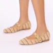 Sapatilha Bege Alt Rafia Tramado Fivela - imagem 2