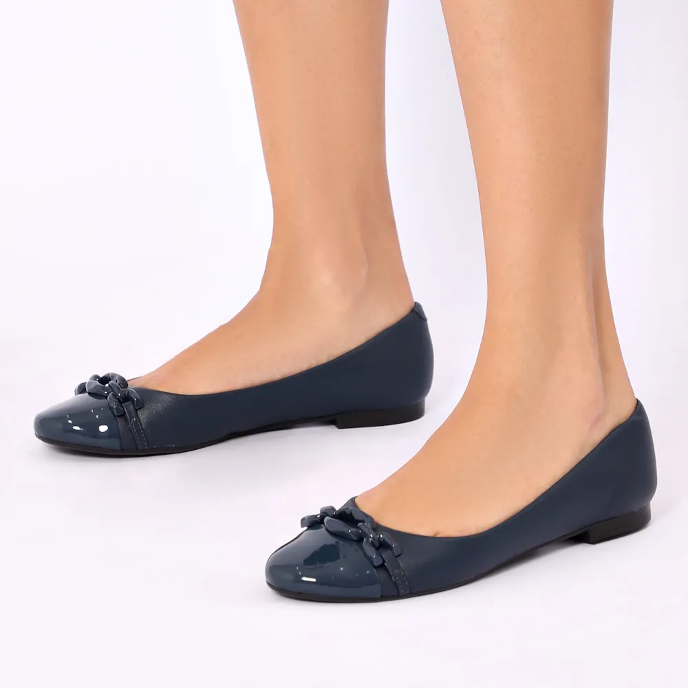 Sapatilha Bridão Alt Azul /Verniz Azul - imagem 2