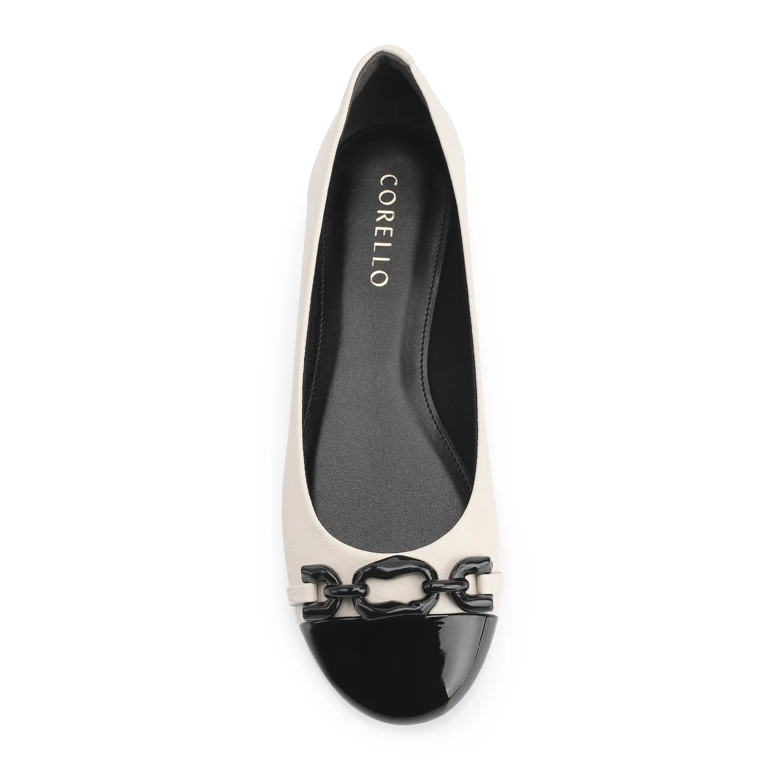 Sapatilha Bridão Alt Off White/Verniz Preto