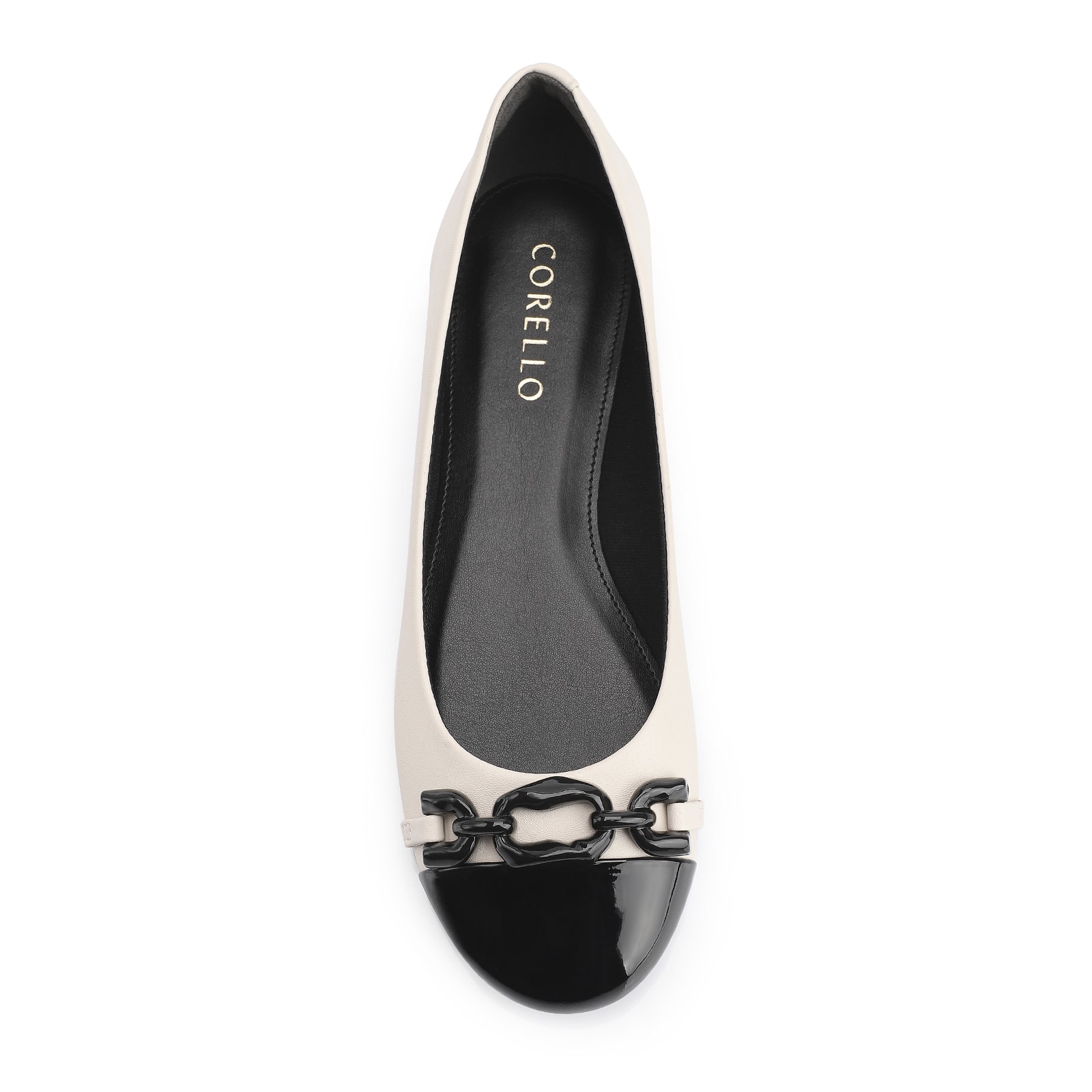 Sapatilha Bridão Alt Off White/Verniz Preto