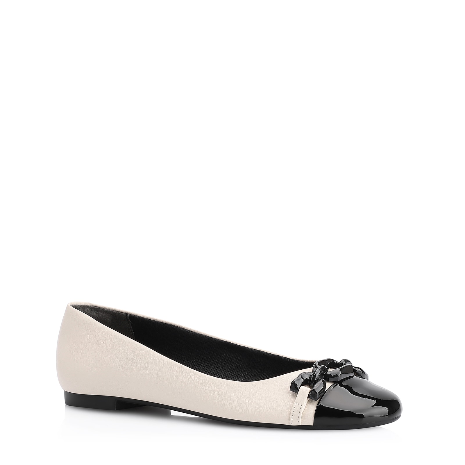 Sapatilha Bridão Alt Off White/Verniz Preto