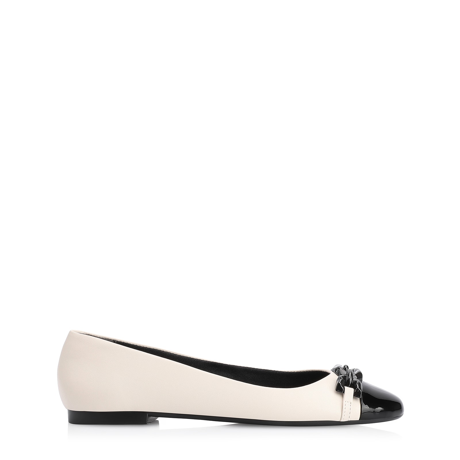 Sapatilha Bridão Alt Off White/Verniz Preto