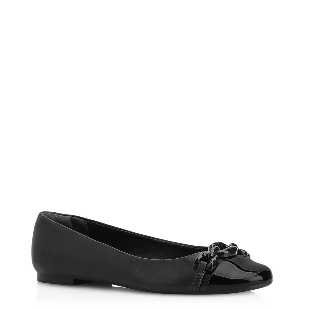 Sapatilha Bridão Alt Preto/Verniz Preto