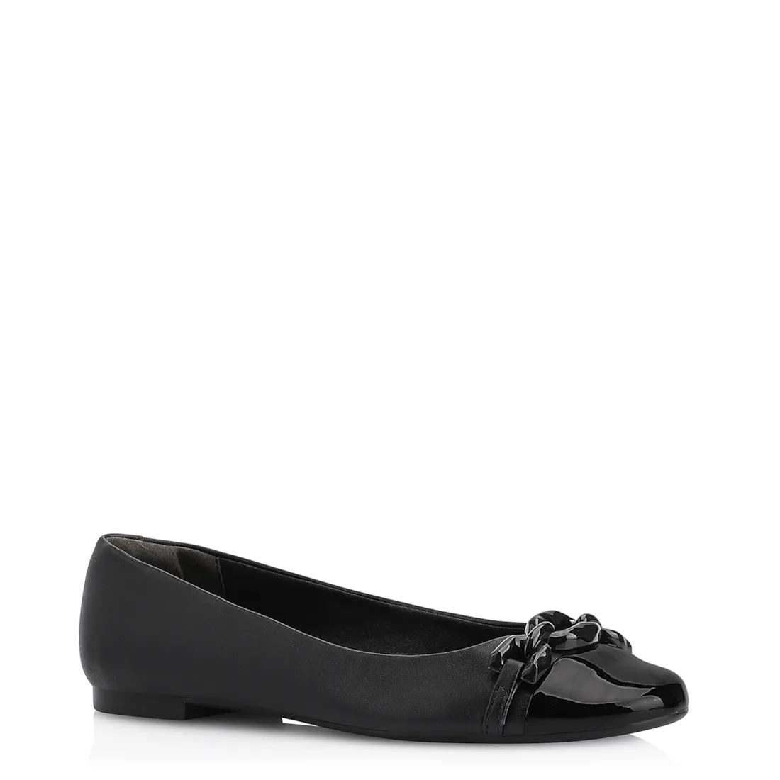 Sapatilha Bridão Alt Preto/Verniz Preto