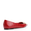 Sapatilha Bridão Couro Croco Vermelho - imagem 3