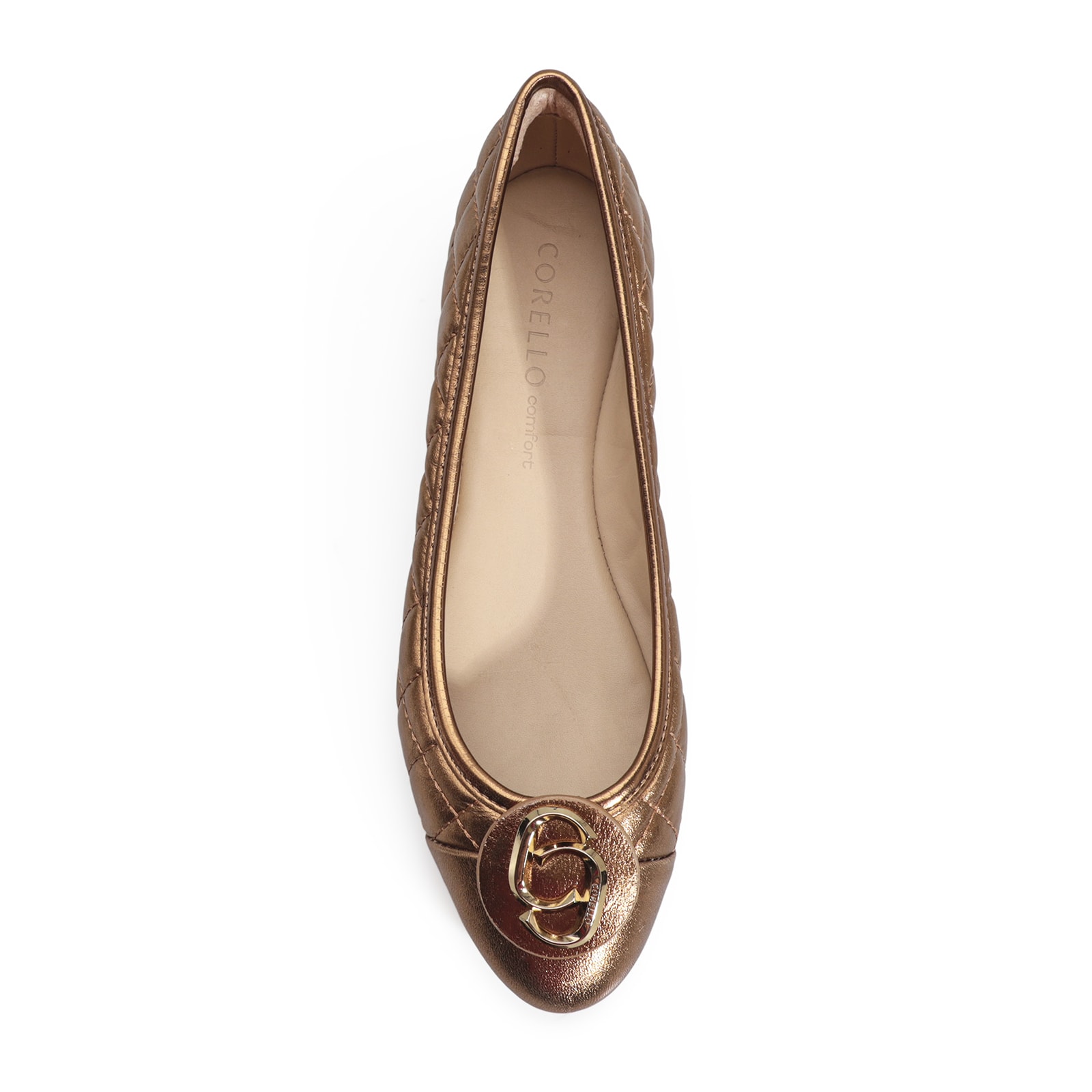 Sapatilha Comfort Couro Bronze