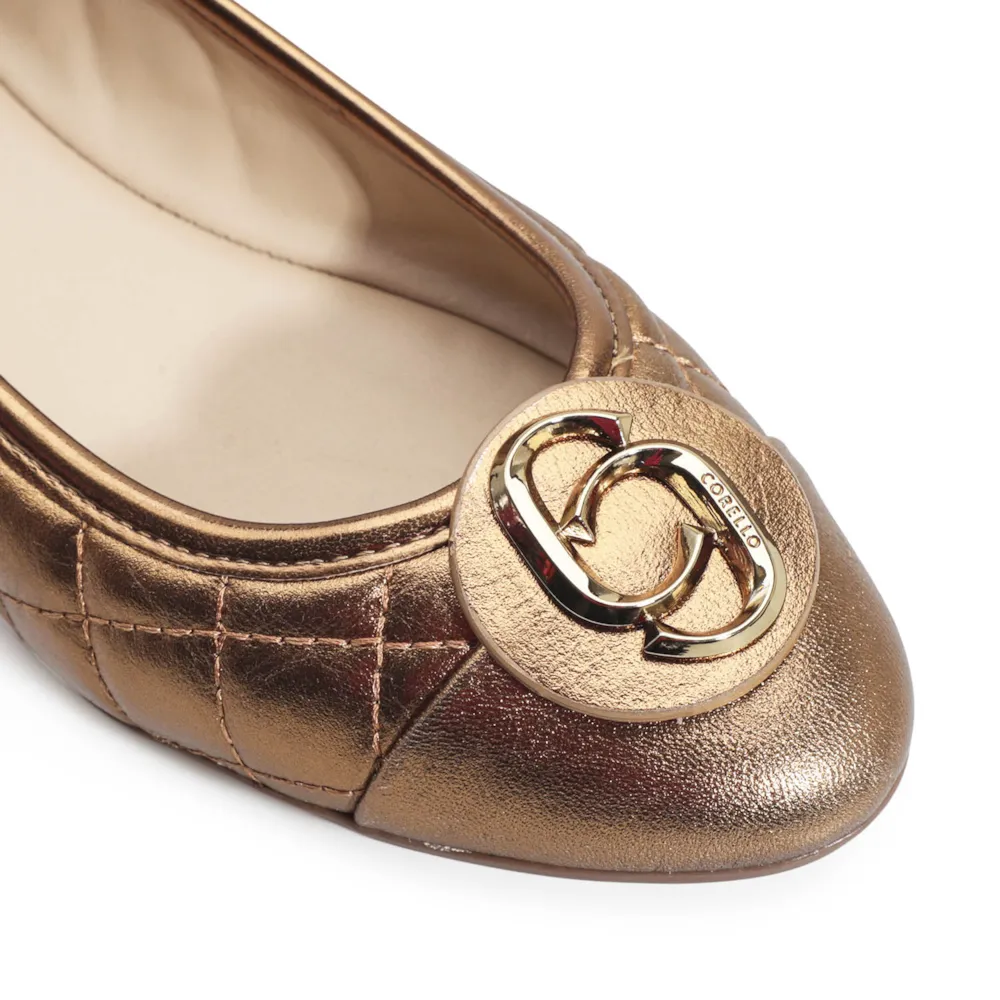 Sapatilha Comfort Couro Bronze - imagem 7