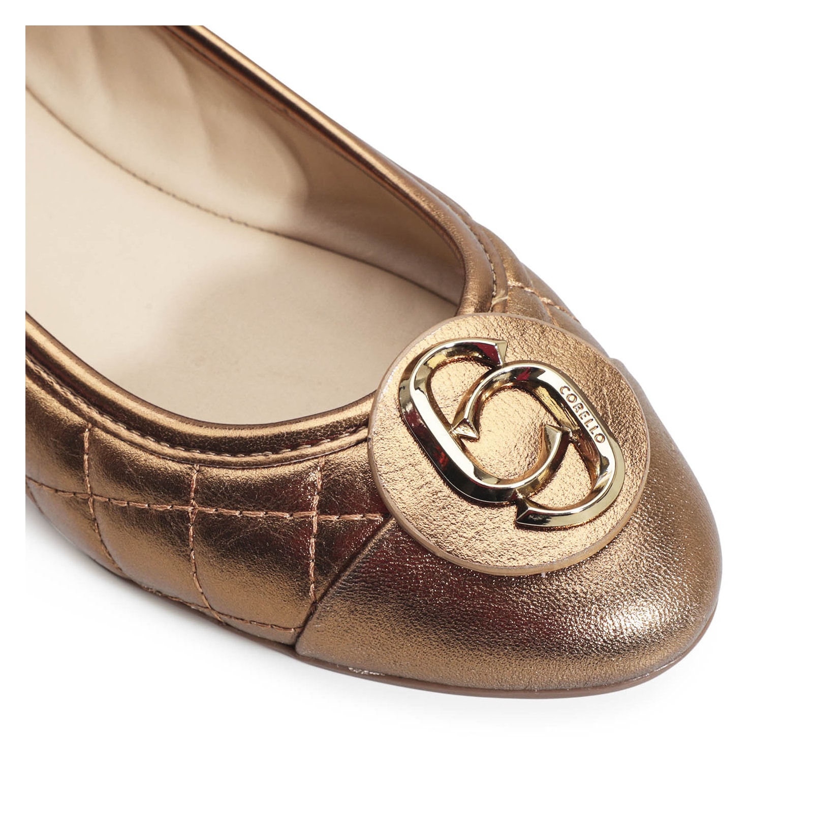 Sapatilha Comfort Couro Bronze