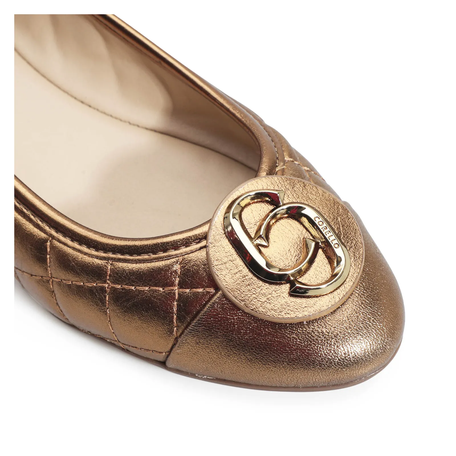 Sapatilha Comfort Couro Bronze