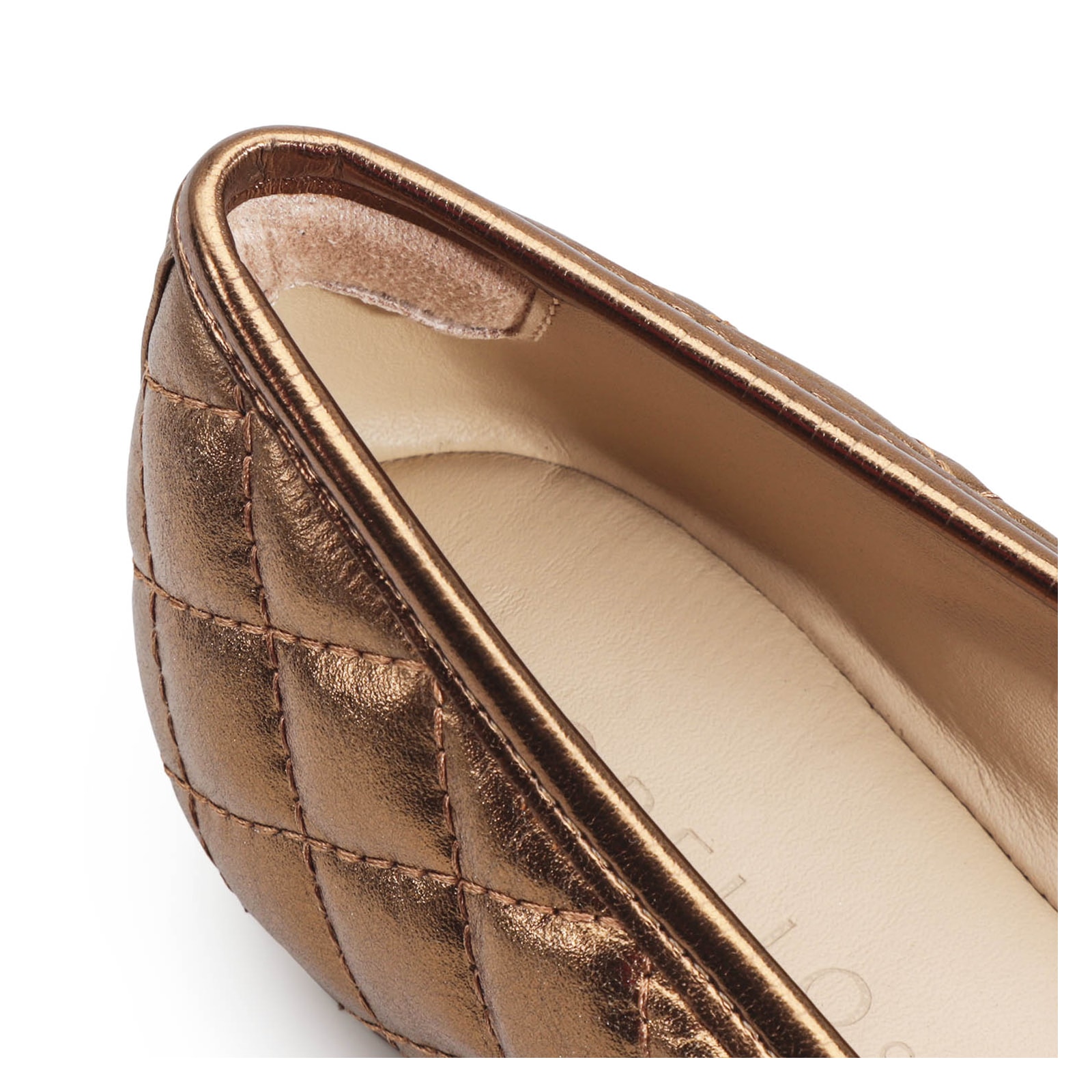 Sapatilha Comfort Couro Bronze