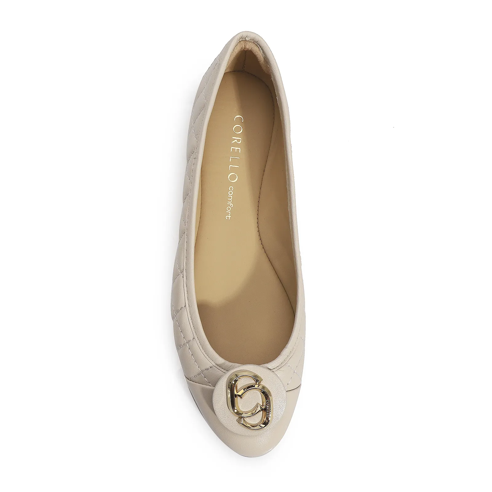 Sapatilha Comfort Couro Off White